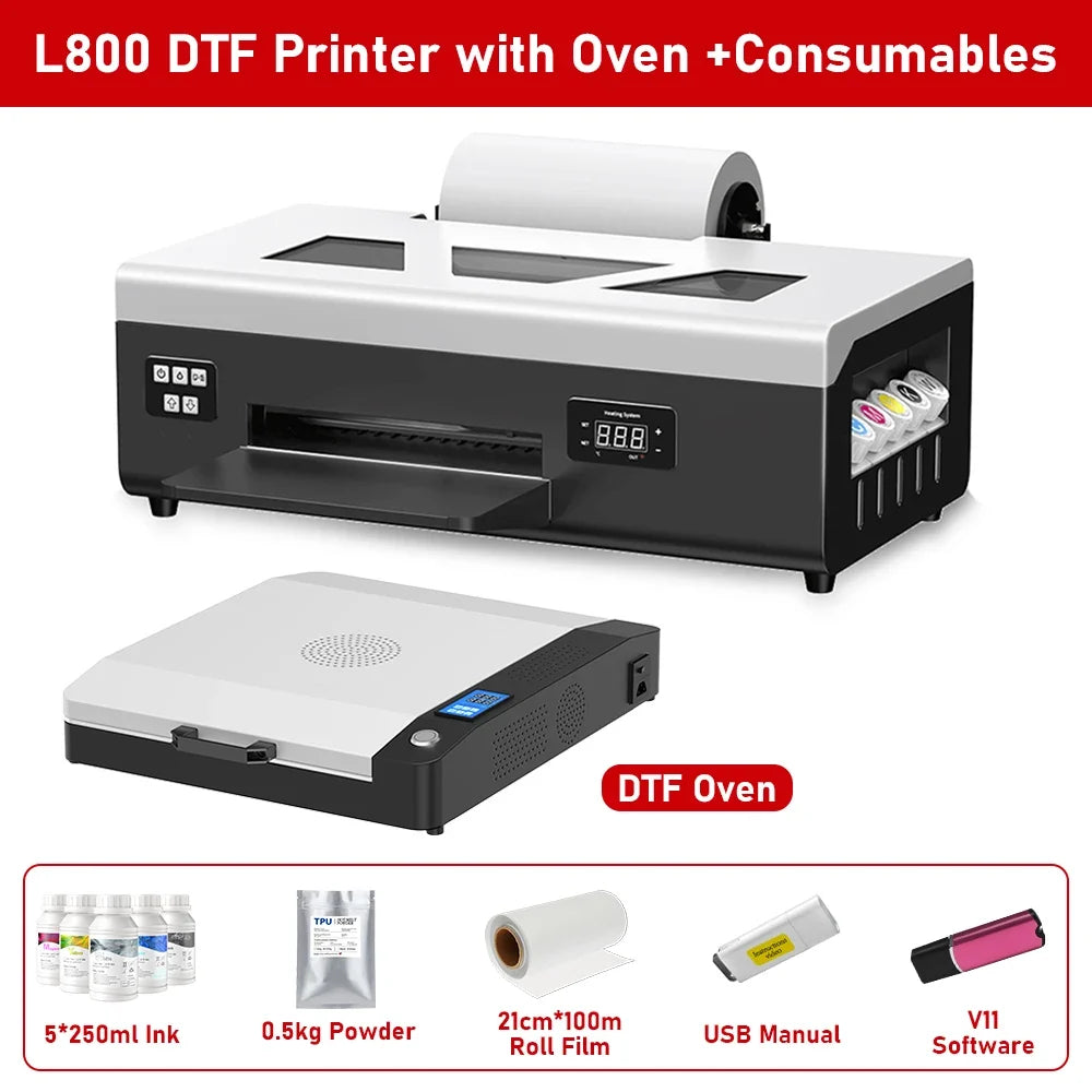 A4 DTF Heat Transfer Printer for Apparel