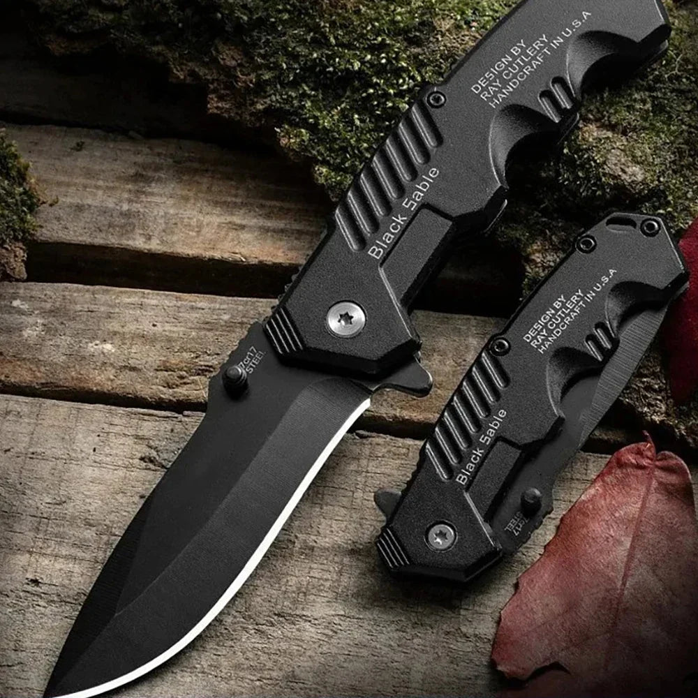 Portable Stainless Steel Folding Knife High Hardness EDC Kit Outdoor Mini Multi-Purpose Fruit Camping Survival Defensive Knife