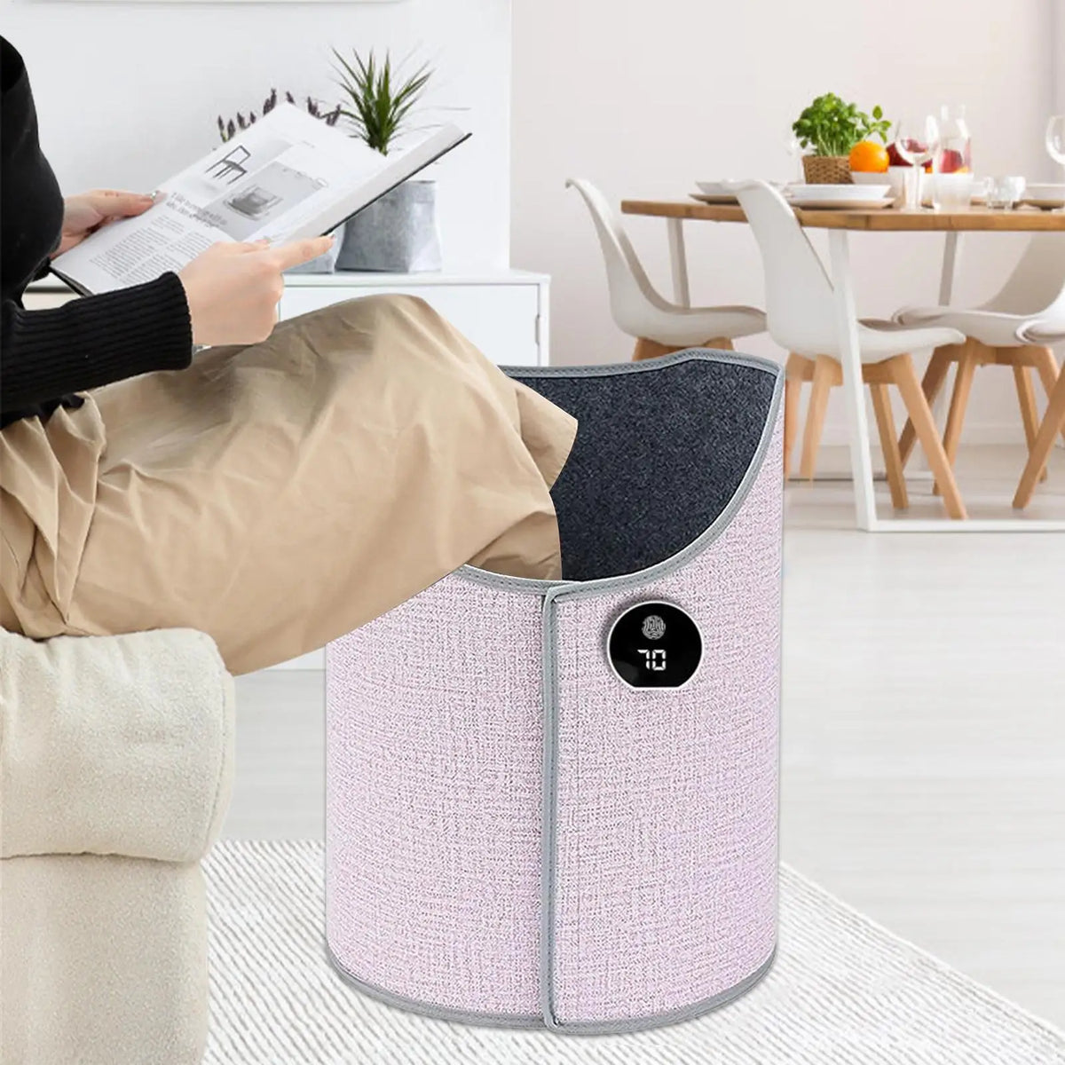 EU Desk Heater Leg Warmer Adjustable Temperature Quiet Electric Foot Warmer for Office Home Working Study Space Heating Pad