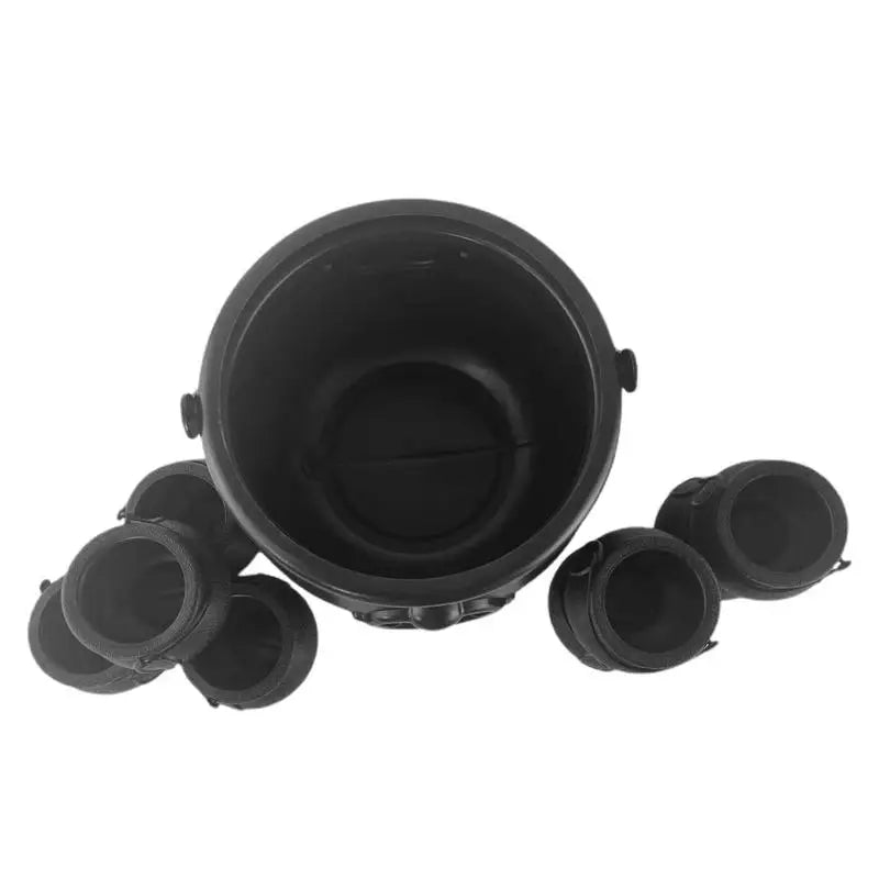 Halloween Cauldron Set, 1 Large and 8 Small Plastic Pots