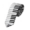 Necktie Tie Accessory Men's Classic Skinny Black and White Piano Keys Slim Narrow Wedding Party Gift Music Enthusiast Gift