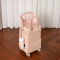 BunnyFly Kid Mom Suitcase with Seat for Children Can Sit To Ride Trolley Luggage Baby Travel Carry Case Multifunction Boardable
