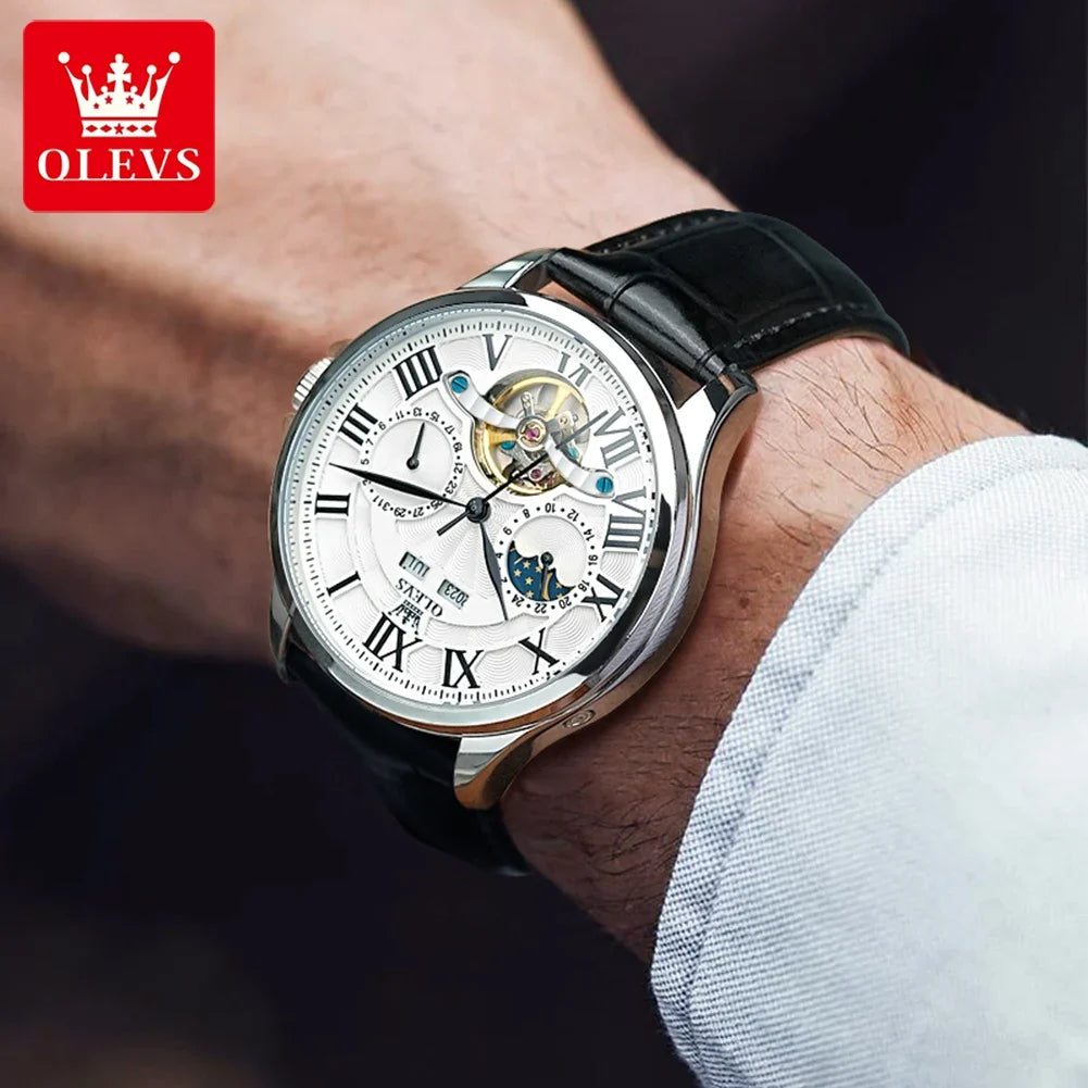 OLEVS 7013 Automatic Mechanical Watch with Moon Phase