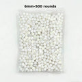 White 500 Rounds Airsoft BBs Bullets 0.2g Hunting Shooting 6mm BB Strikeball Rifle Gun Plastic Balls White Paintball