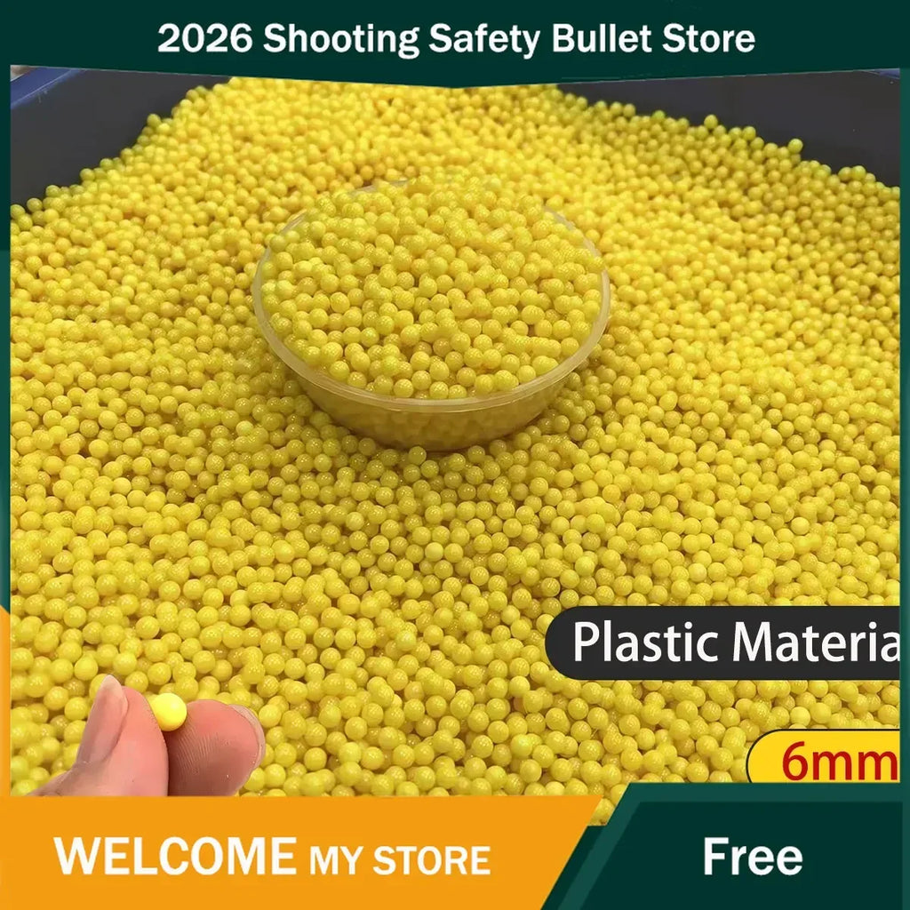 BB Bomb100/200/500/1000/2000 Rounds Hunting Shooting 6mm BB Strikeball Rifle Gun Plastic BB Balls Yellow Paintball Accessories