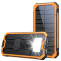 Power Bank 20000mAh Solar Charging Poverbank with Camping Light for iPhone Samsung Powerbank Fast Charger External Battery Pack
