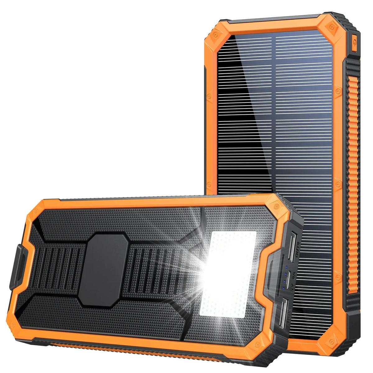 Power Bank 20000mAh Solar Charging Poverbank with Camping Light for iPhone Samsung Powerbank Fast Charger External Battery Pack