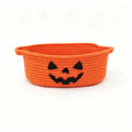 Orange Cotton Rope Pumpkin Storage Basket