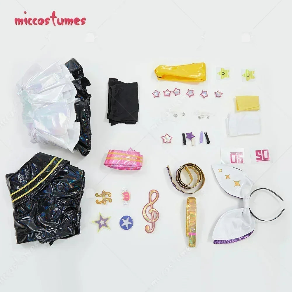 Miccostumes 24Hours Shipping Unisex Anime Cosplay Costume Top Vest Set and Pants with Tie Halloween Cosplay Costumes