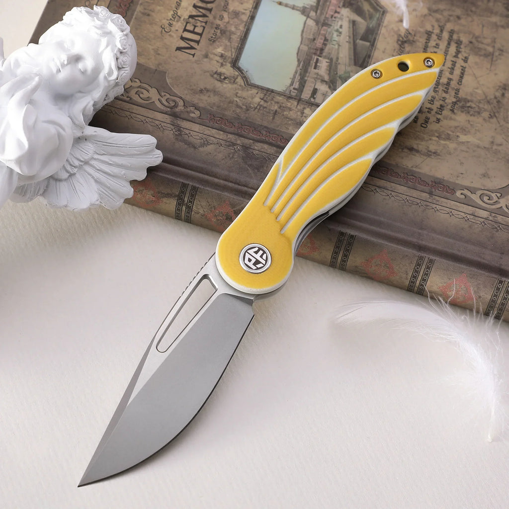Petrified Fish PFE06 Nightingale Folding Knife, 14C28N Steel, G10 Handle