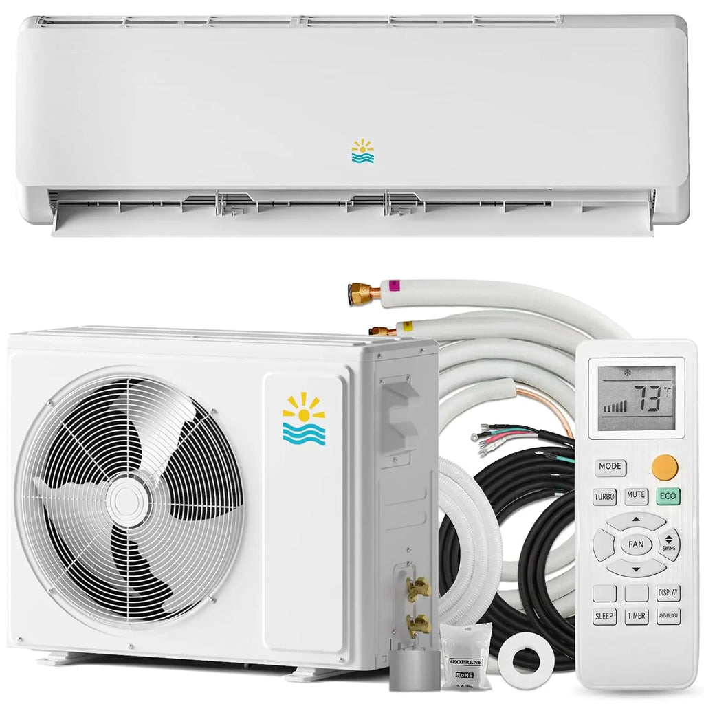 12000 BTU Mini Split Ac/Heating System, 19 SEER2 115V Air Conditioner Inverter Heating and Cooling, Wall Mounted, Custom