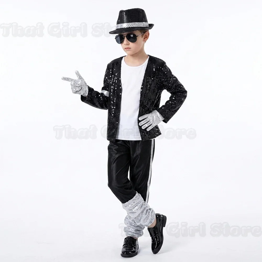 Halloween Coplay outfit for Show Performance Party Michael Jackson Celebrity Birthday Carnival Billie Jean Pop Star MJ costume