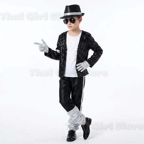 Halloween Coplay outfit for Show Performance Party Michael Jackson Celebrity Birthday Carnival Billie Jean Pop Star MJ costume