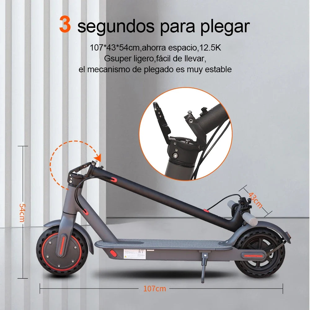 LADPED LP80 Electric Scooter 19mph Speed Shock-Absorbing Anti-Skid 8.5-Inch Folding Waterproof Scooter for Urban Commuting