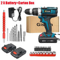 Gisam 21V Cordless Drill and Screwdriver, 28 N·m Torque