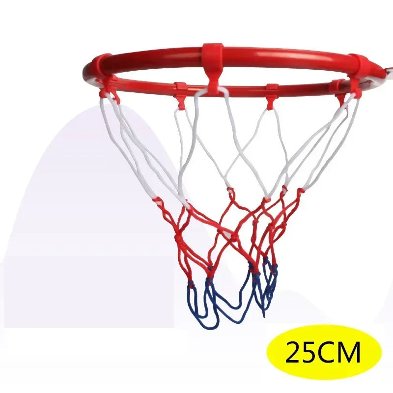 Wall Door Mounted Children Basketball Hoop Rim Screws Installed Goal Net Indoor Outdoor Shooting Practice Sports Toy Equipment
