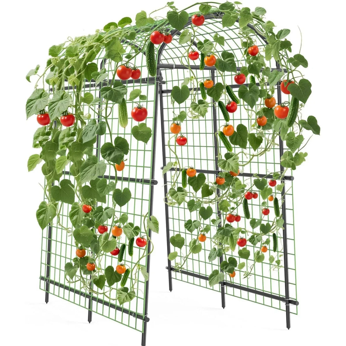 Extra Tall 7.5FT Garden Arch Trellis, 35-45in Adjustable Outdoor Arbor For Climbing Plants, Wedding Party Backdrop Frame