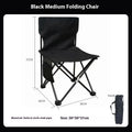 Outdoor Foldable Chair Camping Chair with Side Pocket Picnic Oxford Cloth Chairs Portable Beach Fishing Chairs Outdoor Chair
