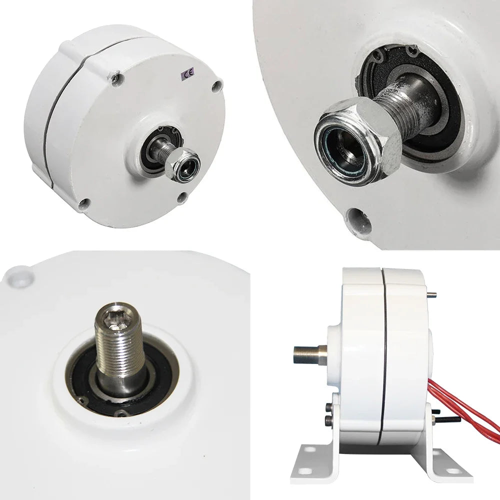 CE Low Noise Low Speed 5KW 8KW 10KW DC Electric Motor Output 3Phase AC Permanent Magnet Generator With Motor Set DIY