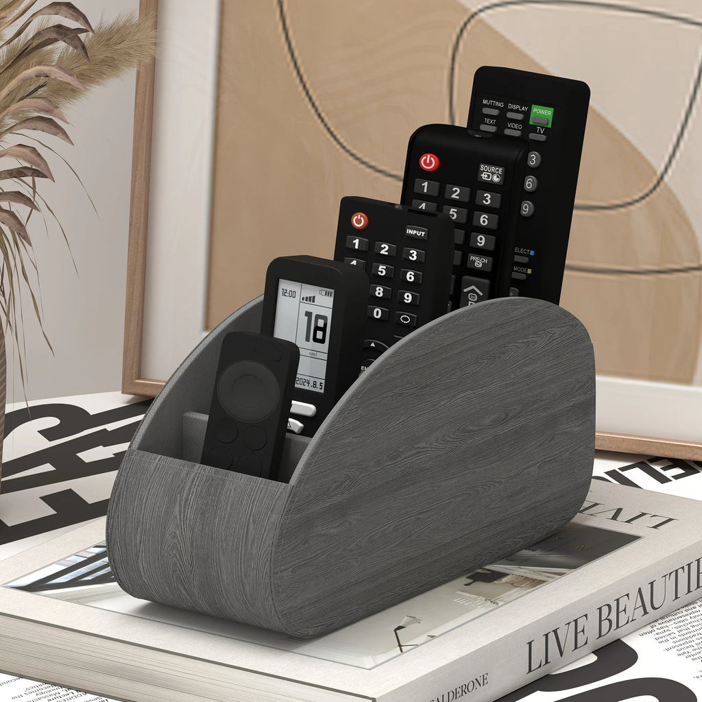 1pc Control Holder - Remote Caddy Tray Organizer for TV, Media Players, Pens,  Space-Saving Desktop & Bedside Table Organizer