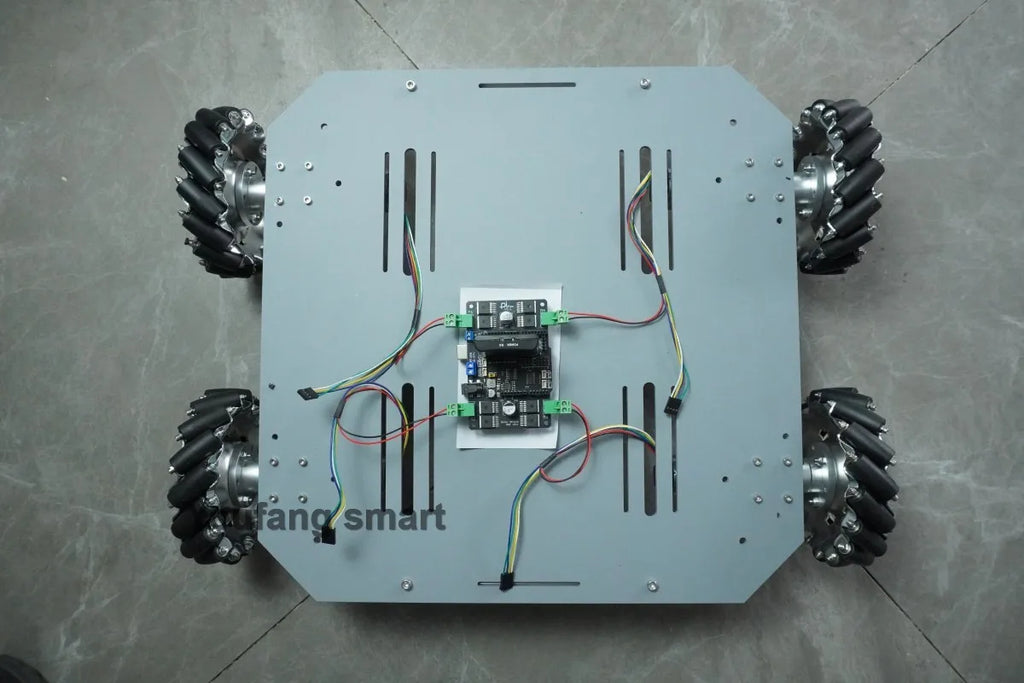 80Kg Load Robot Car Chassis With 152mm Metal Mecanum Wheel 24V Encoder Motor RC Tank Car for Arduino Programmable Robot DIY Kit