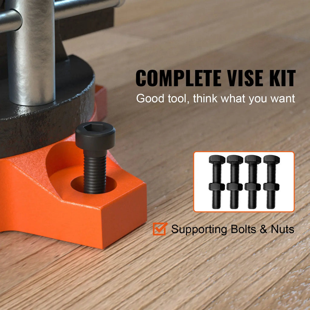 SucceBuy Heavy-Duty Swivel Bench Vise
