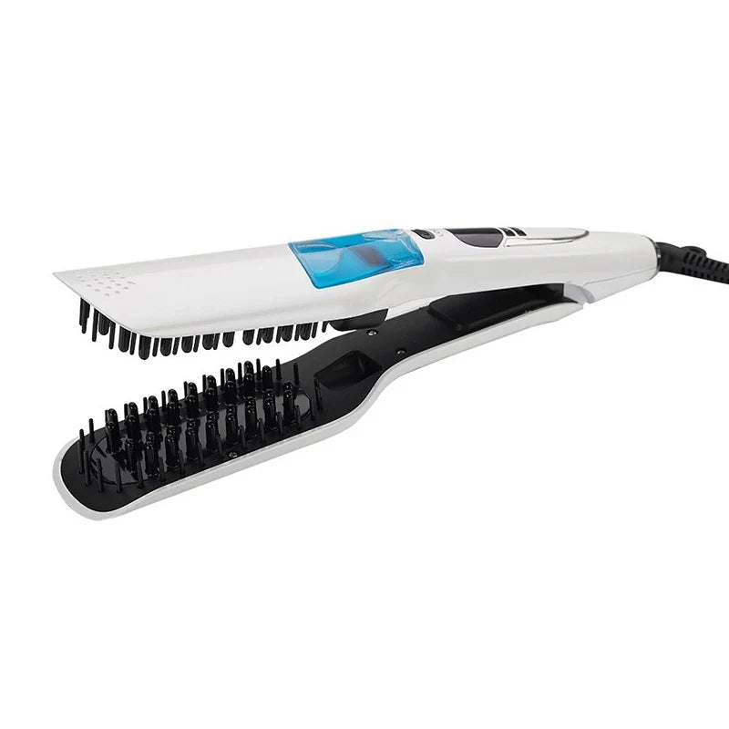 Professional wet and dry hair straightening comb steam spray hair straightening splint portable steam hair straightener