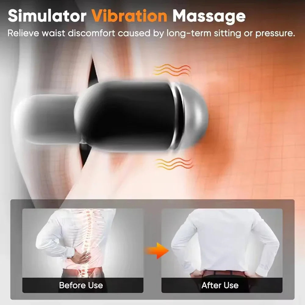 Multi-functional 3-in-1 Back Massager with Relief Bed Sleeping Shiatsu Deep Tissue Portable Shoulder Lower Back Pain Relief