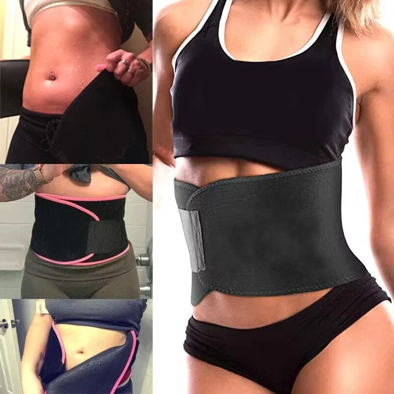 Waist Trimmer for Women Men Sweat Band Waist Trainer Corset Stomach Wraps for Weight Loss Neoprene Body Shaper Belt Shapewear