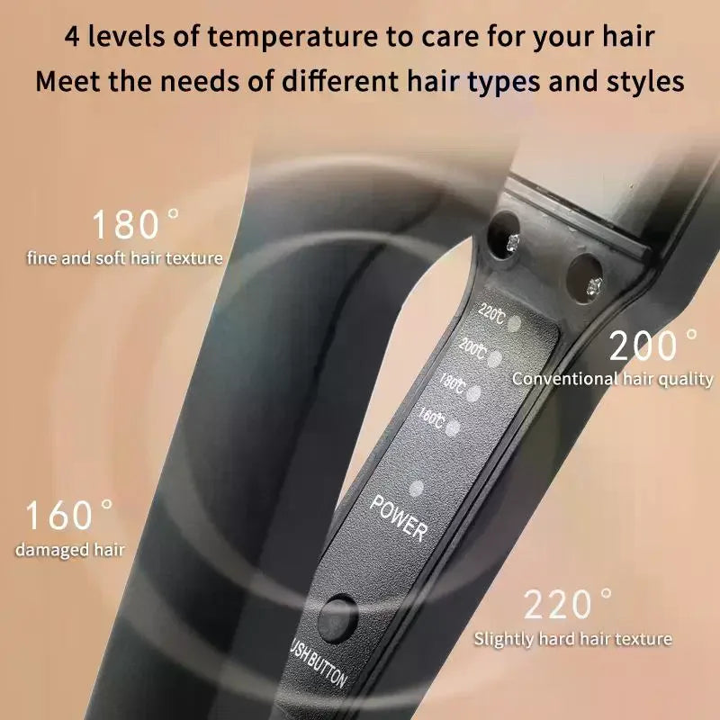 Professional Hair Straightener Curler Crimper Ceramic Corrugated Curling Iron Hair Styler Electric Corrugation Wave Styling