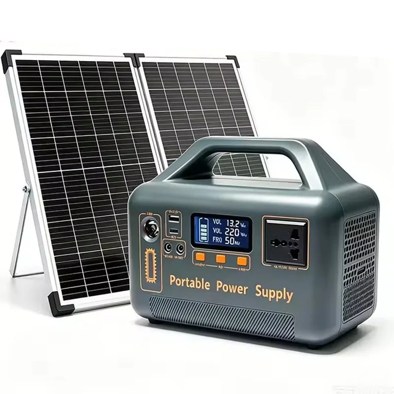 500W 220V Portable Power Station Outdoor Backup Power Supply /Solar Panel 461Wh 36Ah LiFePO4 Battery for Camping RV Emergency