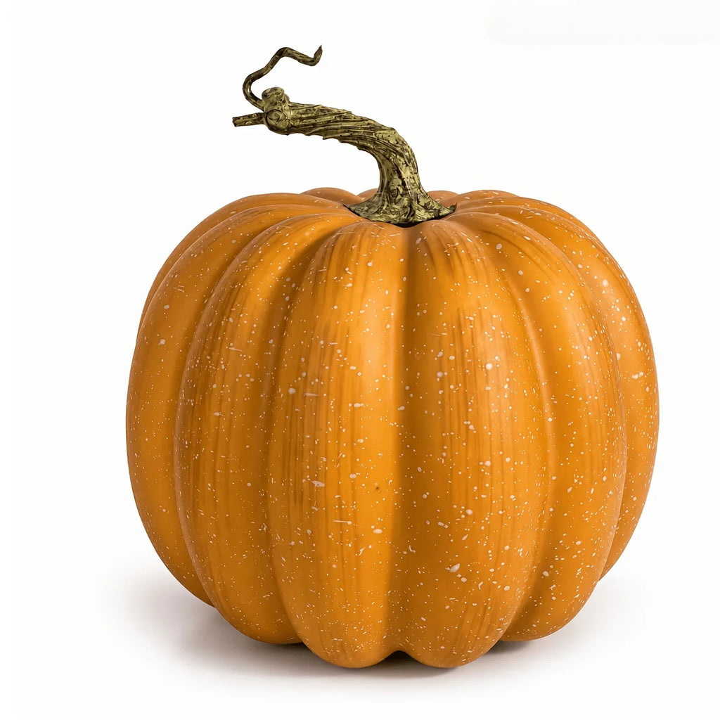 Autumn Pumpkin Decoration with Retro Stem Detail, 1 Piece