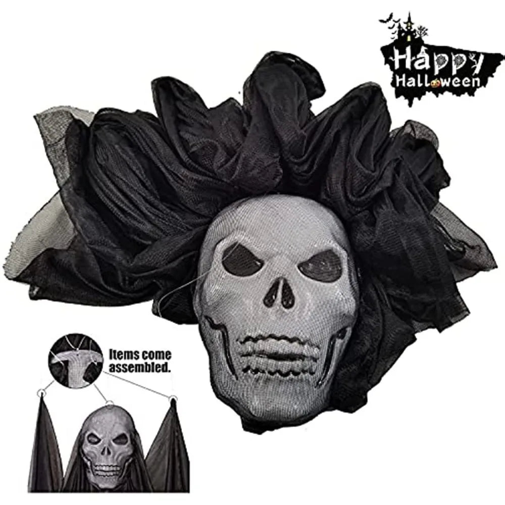 Large Hanging Ghost Mask Decoration, Cloth, Style 1-3