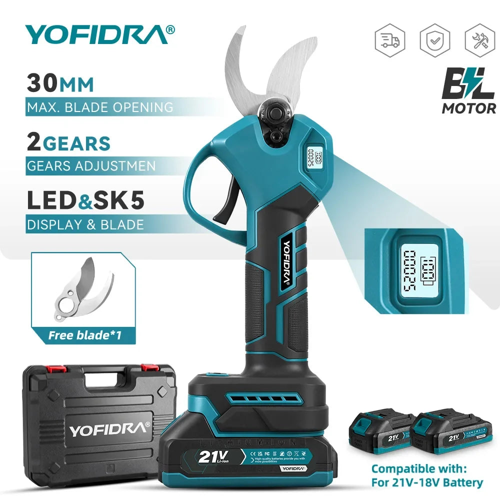 YOFIDRA 18V Cordless Brushless Pruning Shears