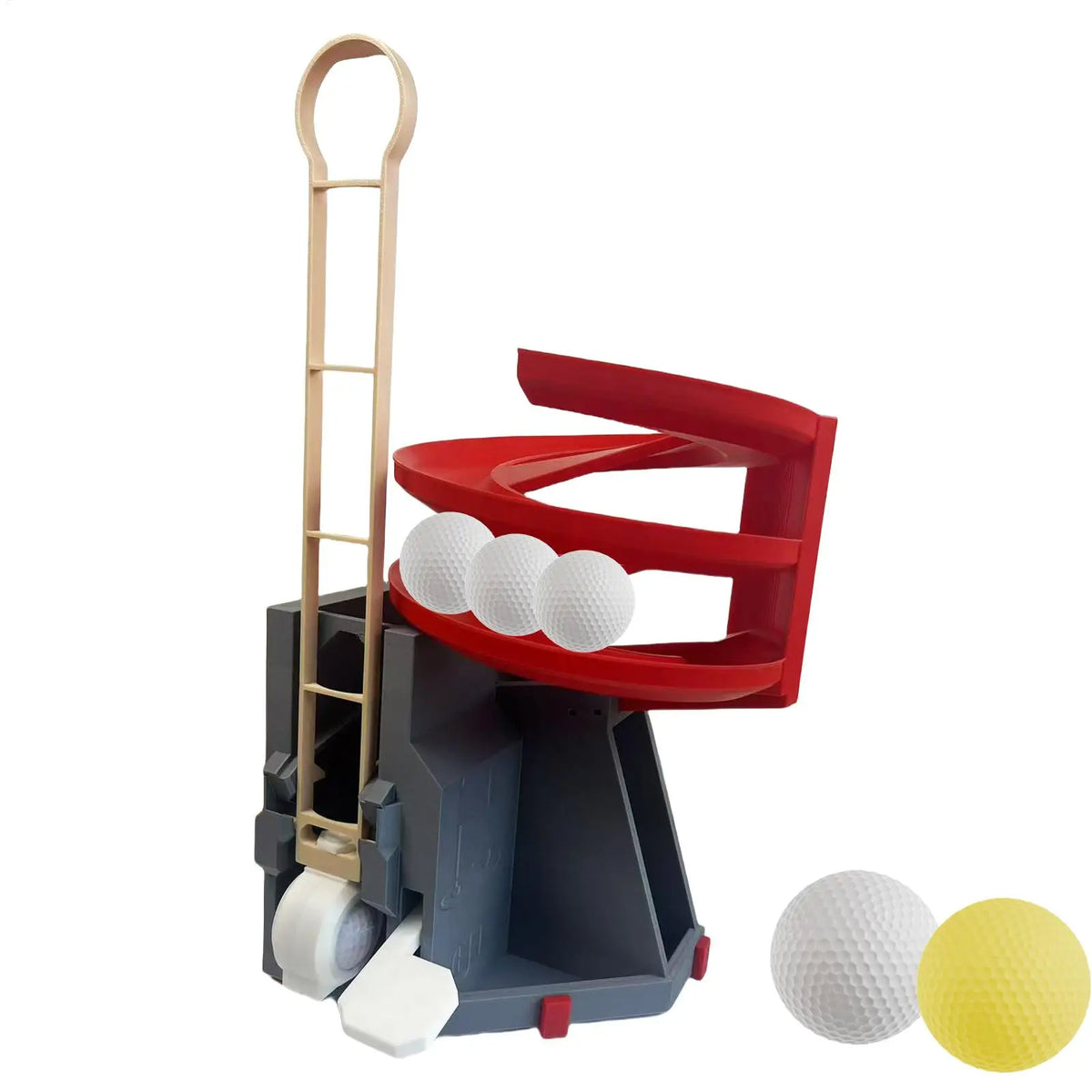 Golf Swing Training Launcher Dispenser Automatic Golf Ball Tee Up Machine Non-powered Golf Simulator for Beginner Teaching Aid