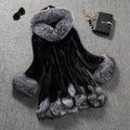 2026 Women Winter Plus Size Thick Furry Faux Fur Coat Female Hooded Long Sleeve Plush Jacket Lady Fake Fur Warm Fluffy Cardigan