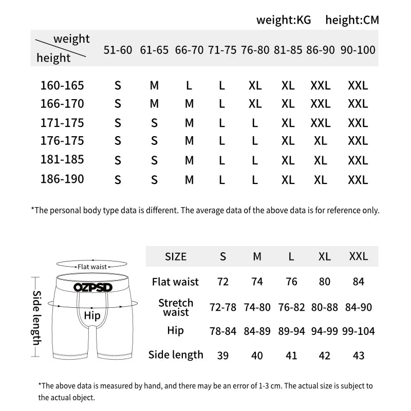 ETHIKA 3Pcs Men Sexy Underwear Boxers Breathable Man Underpants Plus Size S-3XL Mens Trunks Men's Panties Lingeries Boxer Briefs