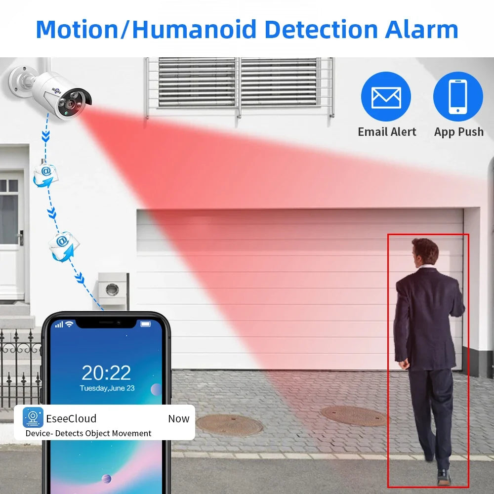 Hiseeu 1536P Wireless Outdoor IP Camera
