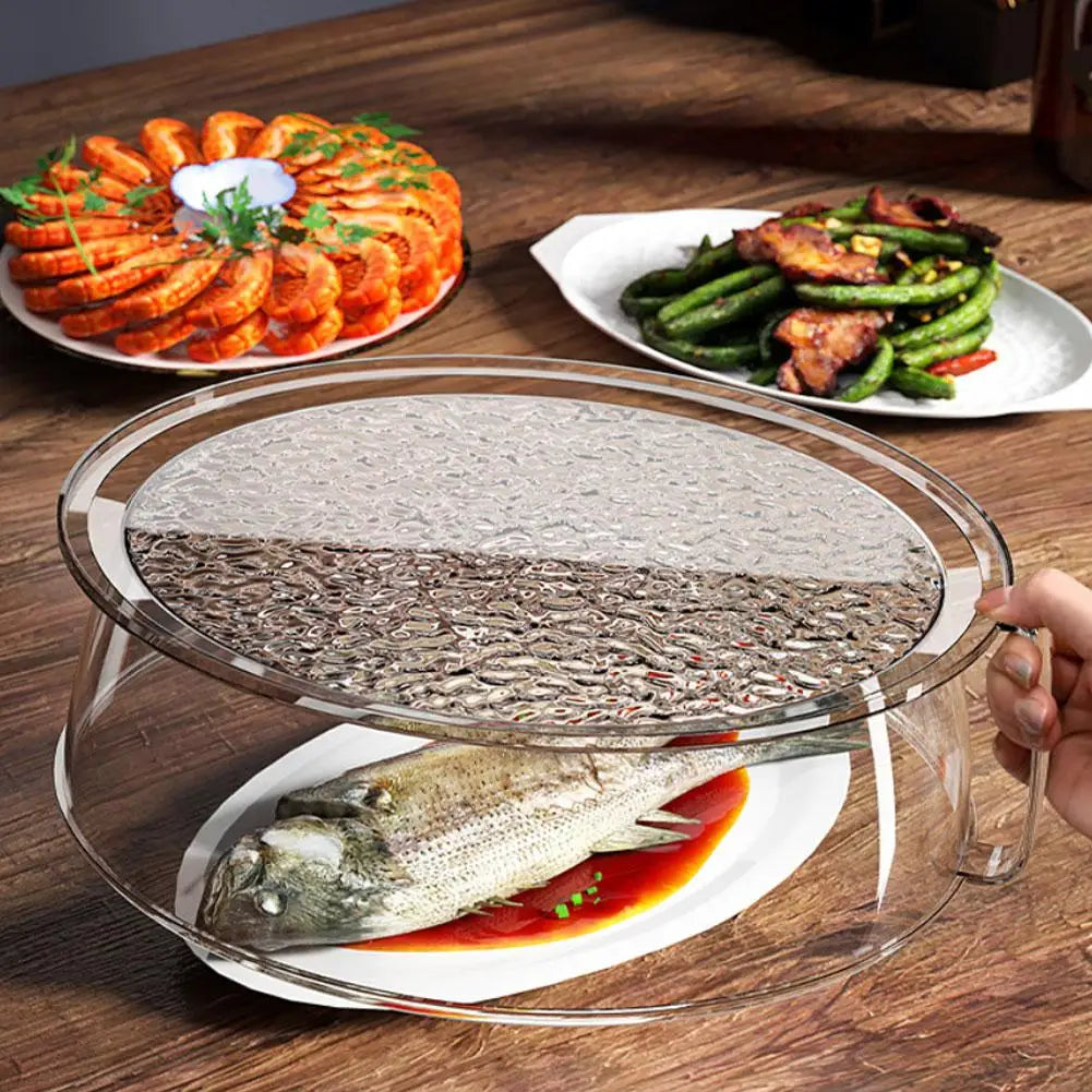 1Pc Microwave Splatter Cover, Unbreakable Foldable Dish Lid, Stackable Insect Proof for Kitchen Camping BBQ