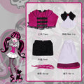 Draculaura Cosplay Costumes Anime Monster School Role Play Uniform Halloween Carnival Party Outfit For Women