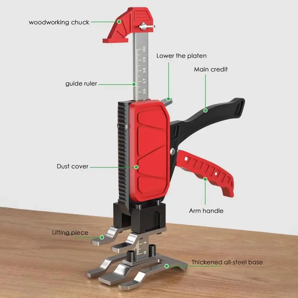 Arm Jack Cabinet Lifter - S/L Adjustable Woodworking Tool