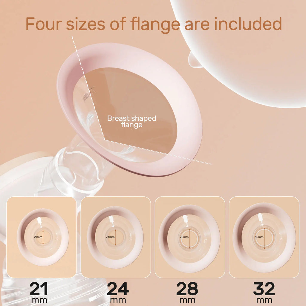 NCVI Double Electric Breast Pumps, 4 Modes 9 Levels Extra Large Battery 4 Size Flanges 6 Nursing Dads 10 Breastmilk Storage Bags