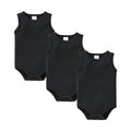 Kavkas 3 Pcs Summer Unisex Baby Vest Bodysuit 100% Cotton Sleeveless Newborn Solid Clothes 0-24 Months Clothing