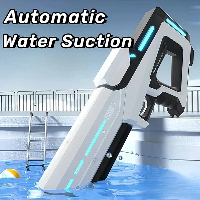 Electric Water Guns for Adults Powerful Squirt Automatic Suction Water Storage Gun Blasters Summer Pool Outdoor Game Toy Gift