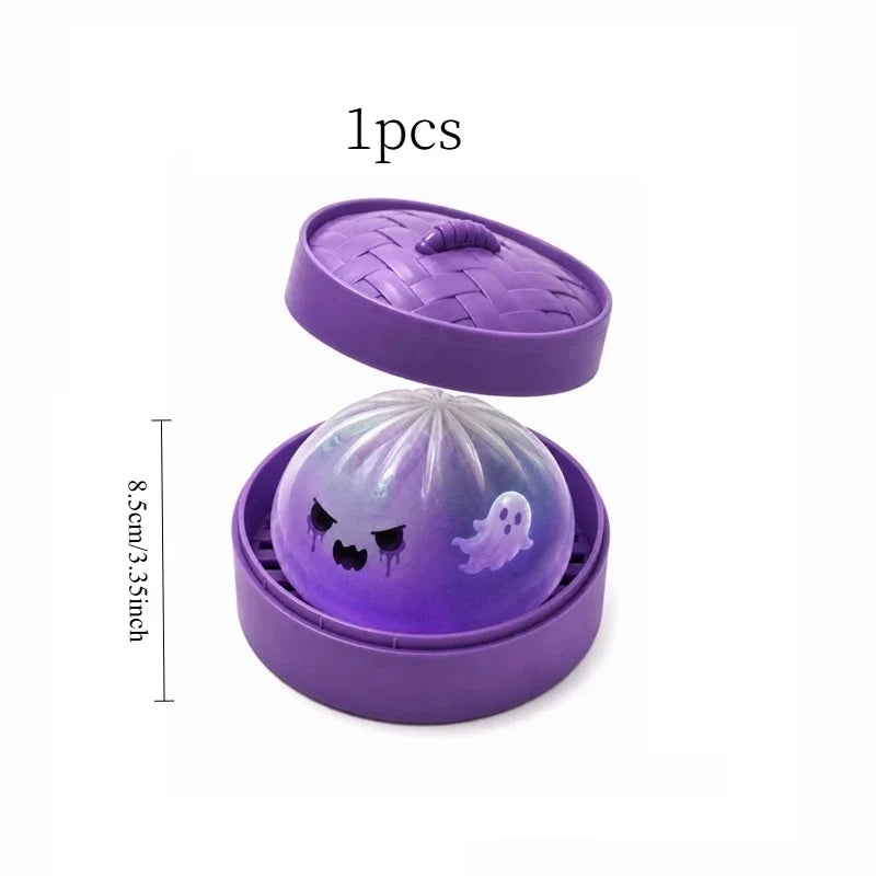 Glitter Halloween Ghost Squishy Toy, Slow-Rebound Silicone