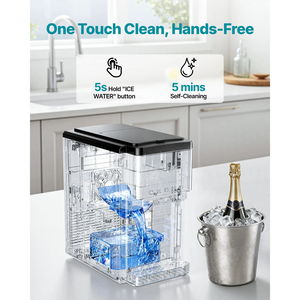 SucceBuy Water Dispenser with Ice Maker Water Dispenser Fast Ice Making Bullet/Crushed Ices & Cold-Water for Home Kitchen Party