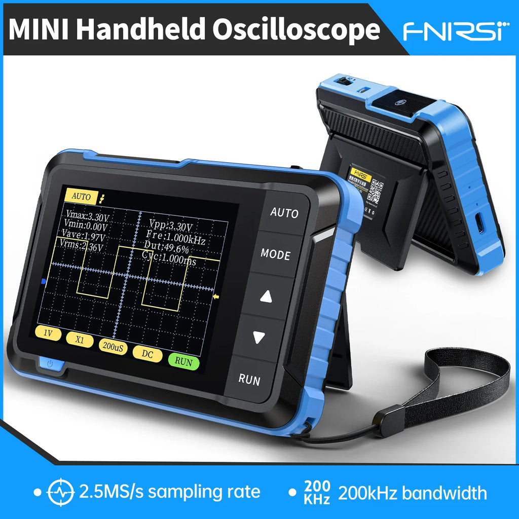 FNIRSI DSO152, DSO153 and DSO510 Handheld Digital Oscilloscope - Portable Mini Oscilloscope for Electronics Repair and Testing