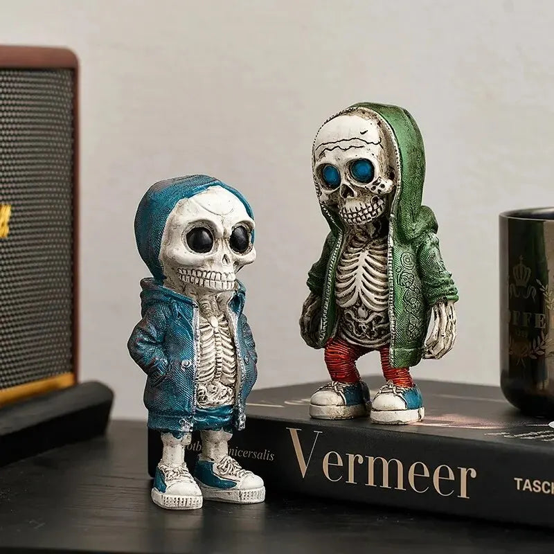 Halloween Resin Skeleton Figurines, 15 x 6 x 4cm, 1 or 4 Pieces