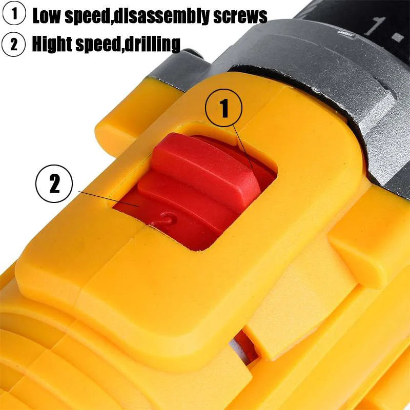 Gisam 21V Cordless Drill and Screwdriver, 28 N·m Torque