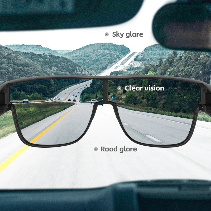 ROCKBROS Polarized Cycling Glasses Lightweight UV400 Sun Protection Myopia Dual Wear Sunglasses Men Women MTB Road Bike Glasses